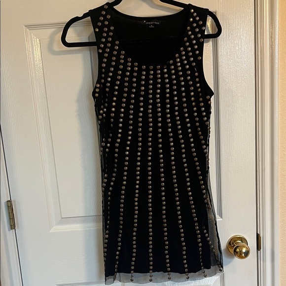 Twentyone Dresses & Skirts - TwentyOne Black Dress with Gold Accents- S